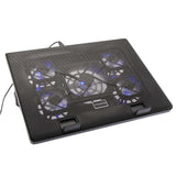 Angled 5 Fan USB Powered Notebook Cooling Pad