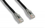 Black 2 foot Clear Booted Cat6 Ethernet Patch Cable - Bridge Wholesale