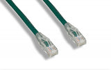 Green 6 Inch (0.5 foot) Clear Booted Cat6 Ethernet Patch Cable - Bridge Wholesale