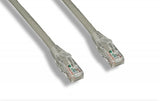 Gray 6 Inch (0.5 foot) Clear Booted Cat6 Ethernet Patch Cable - Bridge Wholesale