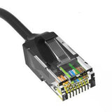 10ft Black Slim Cat6 Ethernet Patch Cable