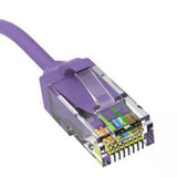 10ft Purple Slim Cat6 Ethernet Patch Cable