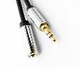 Pro Version Male to Female Stereo 3.5MM (1/8") Speaker/Headset/AUX (Auxiliary) Extension Cable - Bridge Wholesale