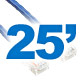 25ft Slim Cat6 Ethernet Patch Cable