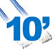 10ft Cat 6A Patch Cable - Bridge Wholesale
