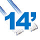 14ft Cat 6A Patch Cable - Bridge Wholesale