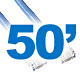 50ft Cat 6A Patch Cable - Bridge Wholesale