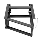 Black 4U Wall Mount Swing Out Rack, 18” Deep - Bridge Wholesale