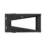 Black 4U Wall Mount Swing Data Rack, 18” Deep - Bridge Wholesale