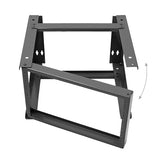 Black 6U Wall Mount Swing Out Rack, 18” Deep -  Bridge Wholesale