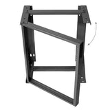 Black 12U Wall Mount Swing Out Rack, 12” Deep - Bridge Wholesale