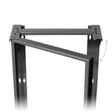 Black 20U Wall Mount Swing Out Data Rack, 8”  - Bridge Wholesale