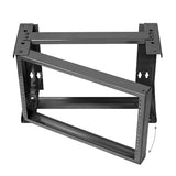 Black 6U Wall Mount Swing Out Rack, 8” Deep - Bridge Wholesale