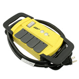 4 Outlet 6ft GFCI Workshop Power Block with Cord Mgmt,  - Bridge Wholesale