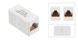 Unshielded Inline Ethernet Coupler, Female RJ45 to Female RJ45 (connects two patch cables) - Bridge Wholesale