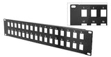 Unloaded 19" Patch Panel - Insert Your Own Jacks - Bridge Wholesale