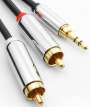 3.5MM (1/8"} to RCA Audio Patch Cables