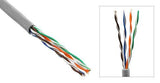Gray PVC Stranded (CMR) Cat 5E UTP Ethernet Bulk Cable, 1,000ft - Bridge Wholesale