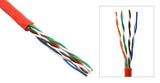 Red PVC Stranded (CMR) Cat 5E UTP Ethernet Bulk Cable, 1,000ft - Bridge Wholesale