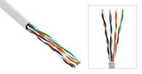 White PVC Stranded (CMR) Cat 5E UTP Ethernet Bulk Cable, 1,000ft - Bridge Wholesale
