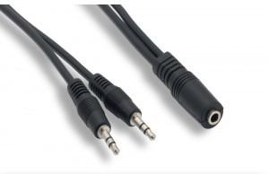 Female to (2) Male Stereo 3.5MM (1/8") Speaker/Headset/AUX (Auxiliary) Y Cable - Bridge Wholesale