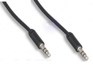 Slim Connector Design - Male to Male Stereo 3.5MM (1/8") Speaker/Headset/AUX (Auxiliary) Audio Cable - Bridge Wholesale