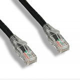 9 inch Black Cat 6 Ethernet Patch Cable - Bridge Wholesale