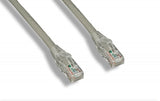 Gray 1 foot Clear Booted Cat6 Ethernet Patch Cable - Bridge Wholesale