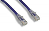 Purple 2 foot Clear Booted Cat6 Ethernet Patch Cable - Bridge Wholesale