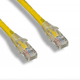 9 inch Yellow Cat 6 Ethernet Patch Cable - Bridge Wholesale