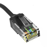 7ft Black Slim Cat6 Ethernet Patch Cable