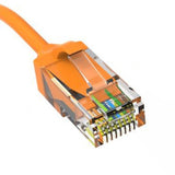 6 Inch Orange Slim Cat6 Ethernet Patch Cable