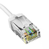 10ft White Slim Cat6 Ethernet Patch Cable