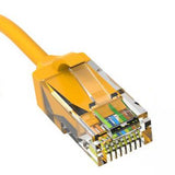 6 Inch Yellow Slim Cat6 Ethernet Patch Cable