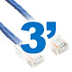 3ft Slim Cat6 Ethernet Patch Cable
