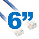 6 Inch Slim Cat6 Ethernet Patch Cable