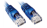 50ft Cat 5E Solid Plenum Patch Cable, with Boots