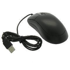 Optical USB Scroll Mouse, Black - Bridge Wholesale
