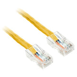 Yellow 100ft Non-Booted Cat 6 Ethernet Patch Cable - Bridge Wholesale