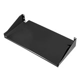 2U (3.5") Solid Utility/Keyboard Shelf for 19" Racks, 10" Deep, 50lb Weight Limit, Black - Bridge Wholesale