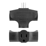 Black 3 Outlet Adapter - Bridge Wholesale
