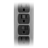 6 Outlet Durable Metal Power Strip with Sliding Safety Covers - Bridge Wholesale