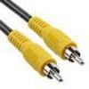 Premium (1) RCA Male to (1) RCA Male RG59 Patch Cable, Nickel Plated - Bridge Wholesale