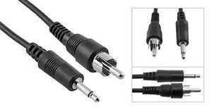 Mono Male 3.5MM (1/8") to Male RCA Speaker/Headset/AUX (Auxiliary) Audio Cable - Bridge Wholesale
