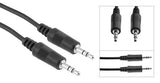 Male to Male Stereo 3.5MM (1/8") Speaker/Headset/AUX (Auxiliary) Audio Cable - Bridge Wholesale