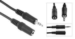 Male to Female Stereo 3.5MM (1/8") Speaker/Headset/AUX (Auxiliary) Extension Cable - Bridge Wholesale