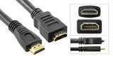 HDMI Extension Cable Male to Female, Black (24 AWG) - Bridge Wholesale