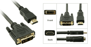 DVI-D to HDMI Male to Male Cable