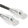 Ethernet CAT5E; Outdoor, Direct Burial, Gel Filled, 100ft Solid Patch Cable, Black