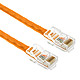 9 inch Orange Non-Booted Cat 6 Ethernet Patch Cable - Bridge Wholesale